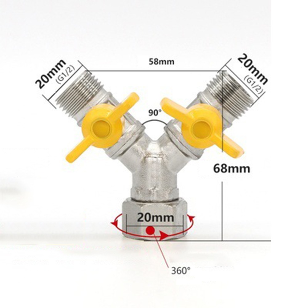 Spoke Nipple Brass - Válvula Divertora de Latão 2/3 com