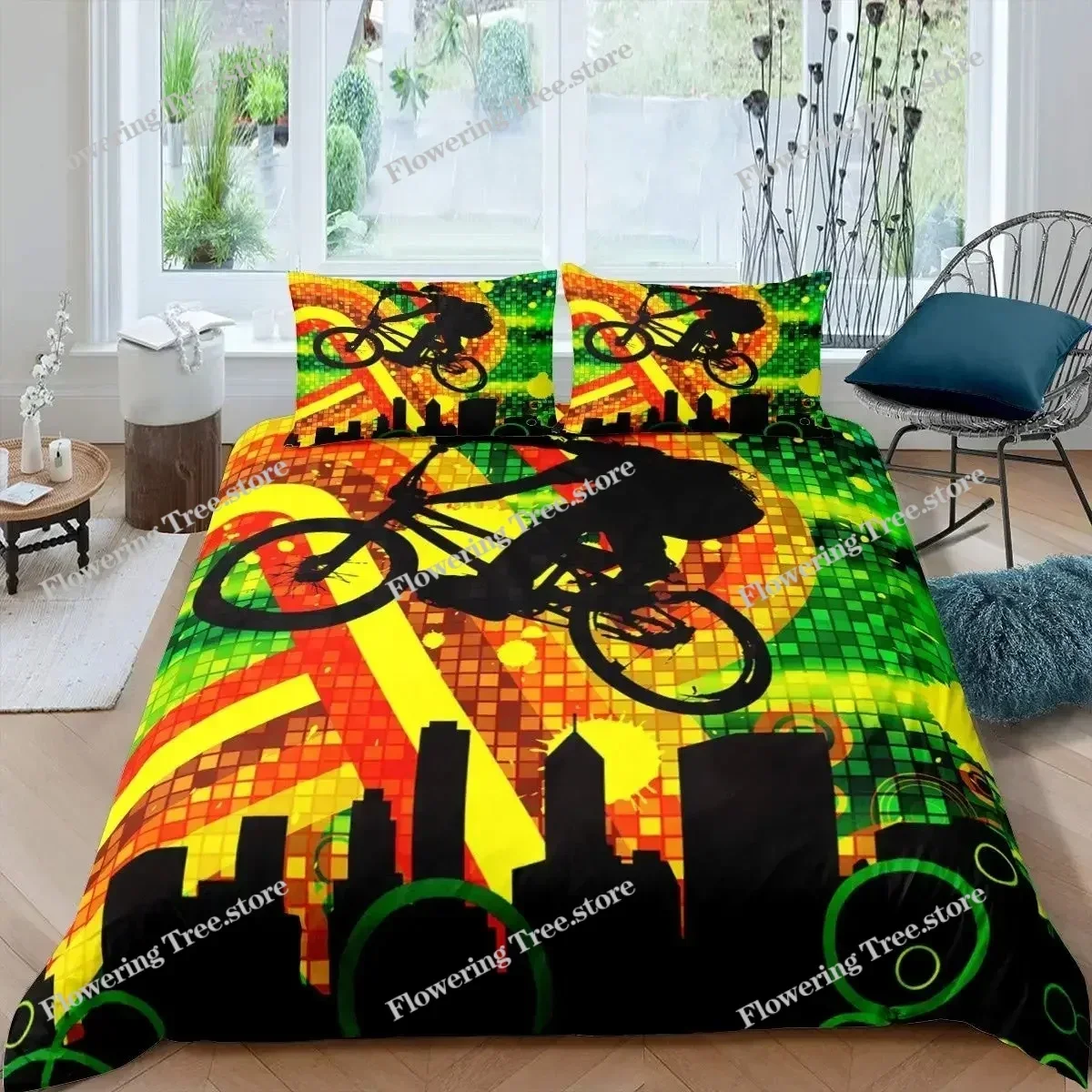Conjunto de Capa de Edredom pa - Mountain Biking Europe avaliação e preço