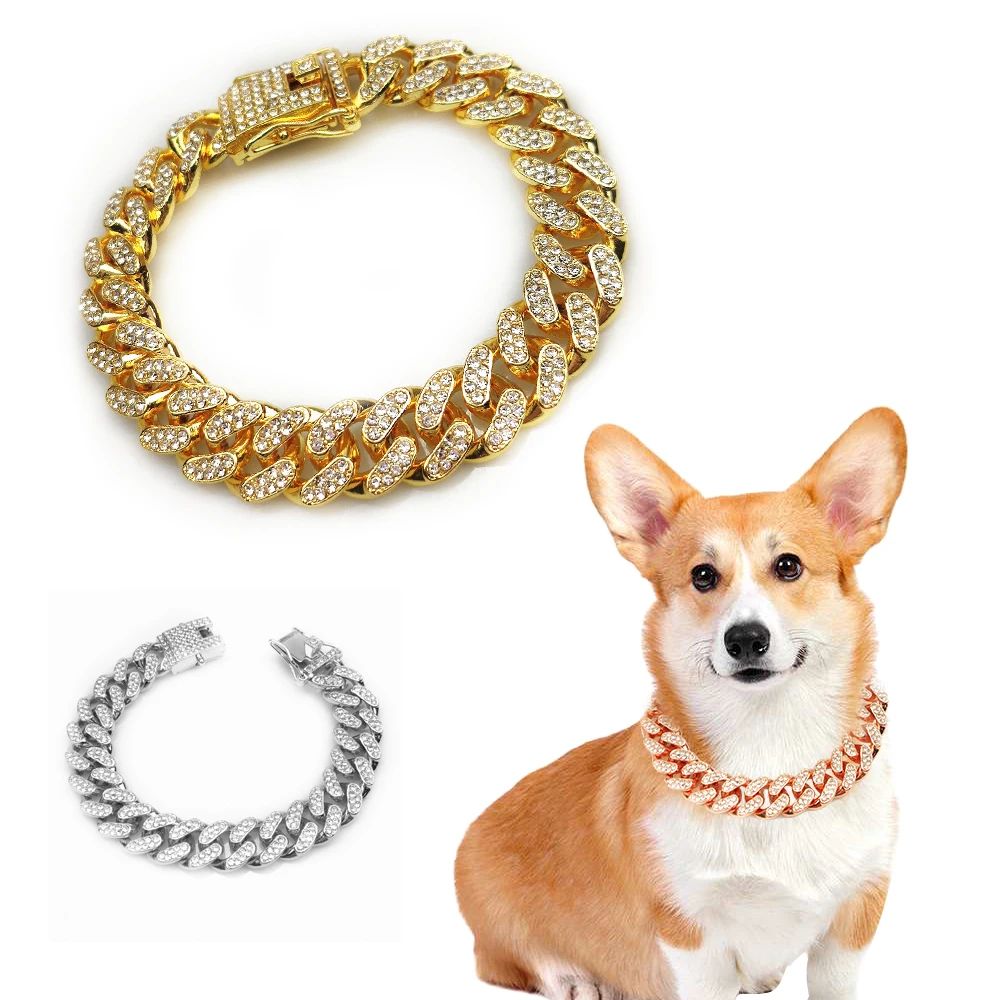 Strass cão corrente colar de m - Chain Quick Link avaliação e preço