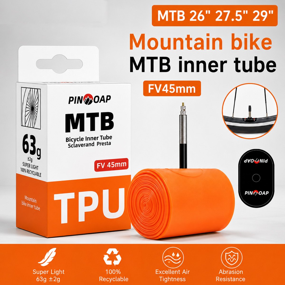 Câmara de ar para bicicleta de - Mountain Biking Tube avaliação e preço